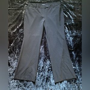 Black and Brown Grid Dress Pants